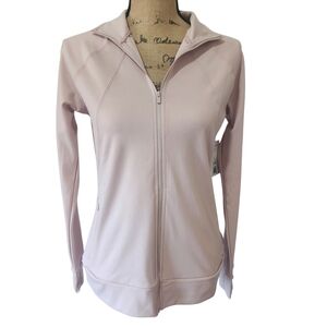 NWT Jockey Balance Jacket Light Pink Thumbholes Moisture Wicking - Small